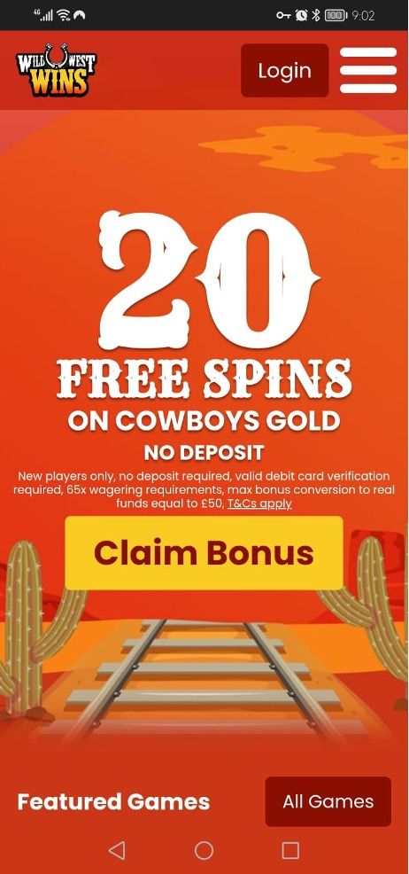 Wild West Wins Casino Review | Claim your no deposit bonus