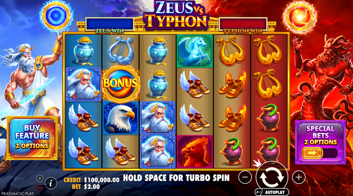Zeus vs Typhon Slot released by Pragmatic Play – features & where to play