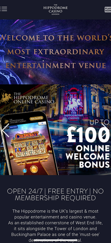 The Hippodrome Online Casino gallery image 1
