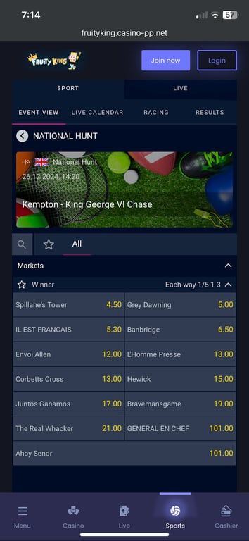 Fruity King bookmaker review UK: Everything you need to know