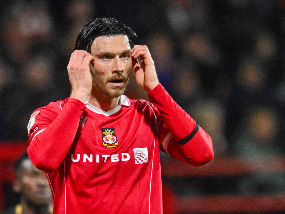 IMAGO Wrexham striker Kieffer Moore will hope his Championship nous helps his side to success
