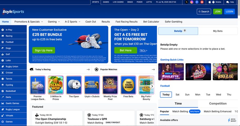 Boyle Sports bookmaker review: Everything you need to know