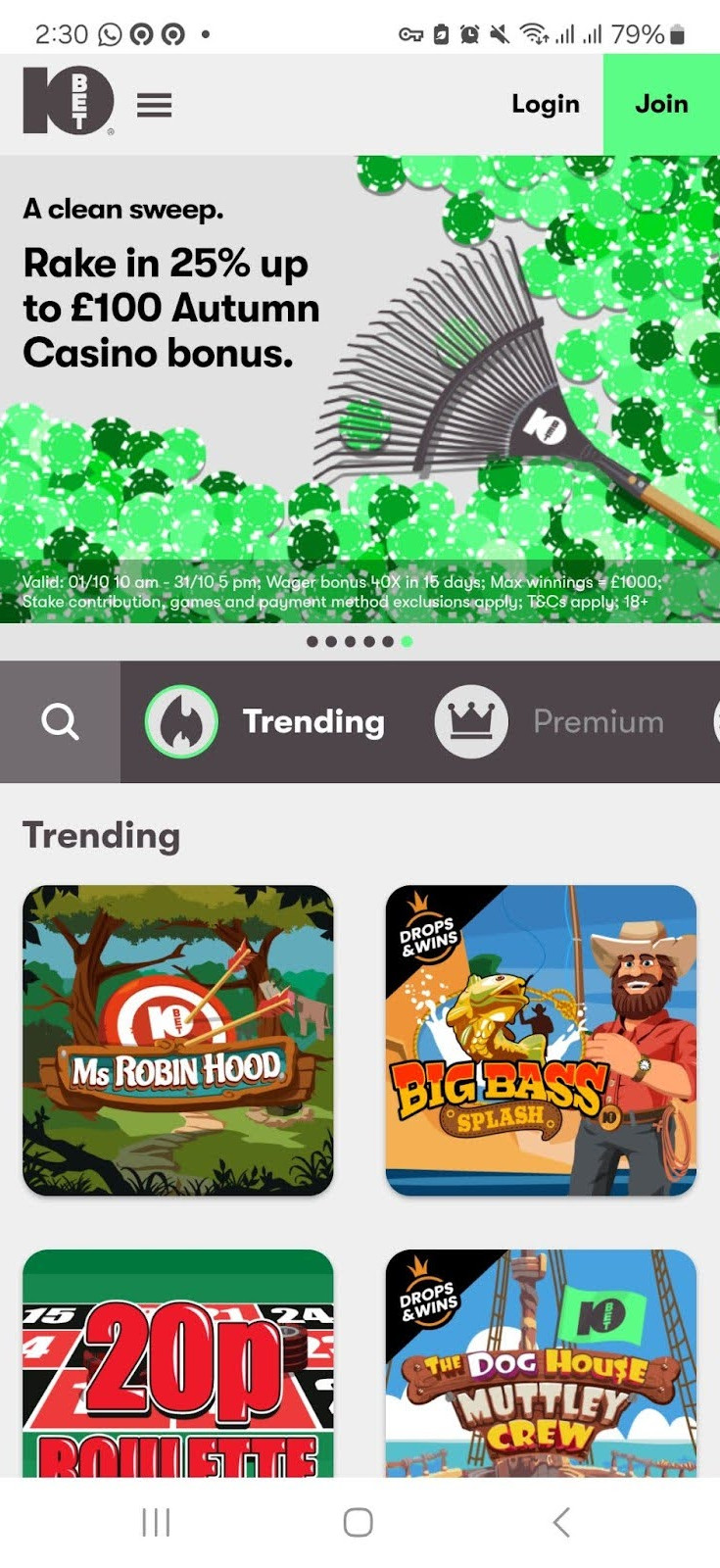 10bet Casino gallery image 10