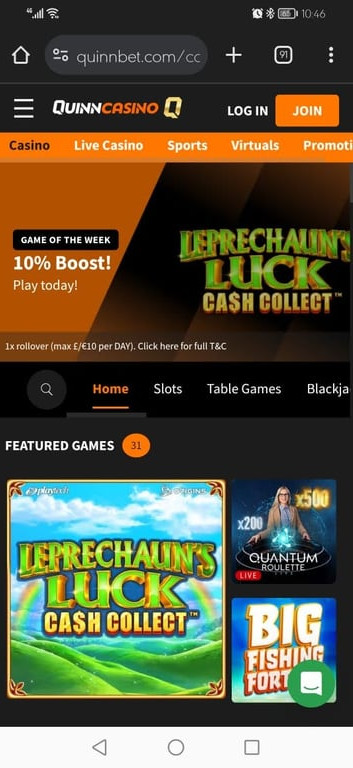 QuinnBet Casino gallery image 3