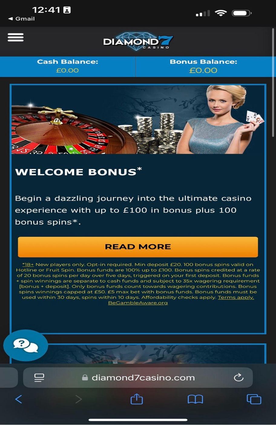 Diamond 7 Casino Review 2025: 100% bonus up to £100 + 100 free spins