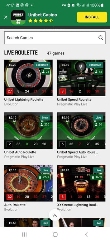 Unibet gallery image 5