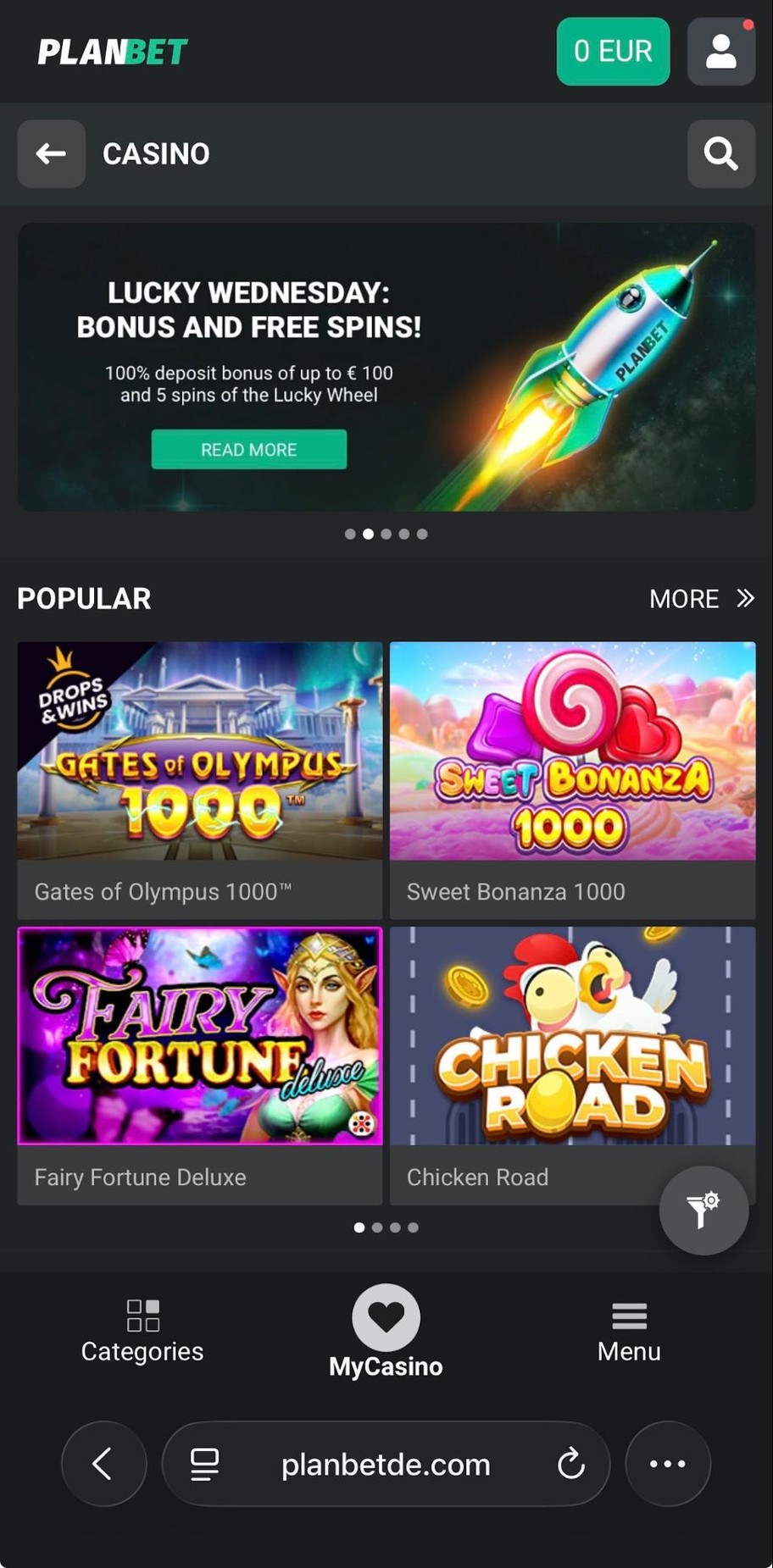 Planbet Casino review | Claim £1,500 + 150 free spins | FIRST