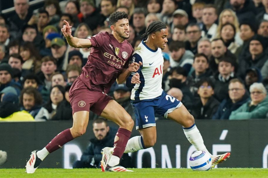 IMAGO Manchester City and Tottenham clash at the Etihad Stadium on Saturday.