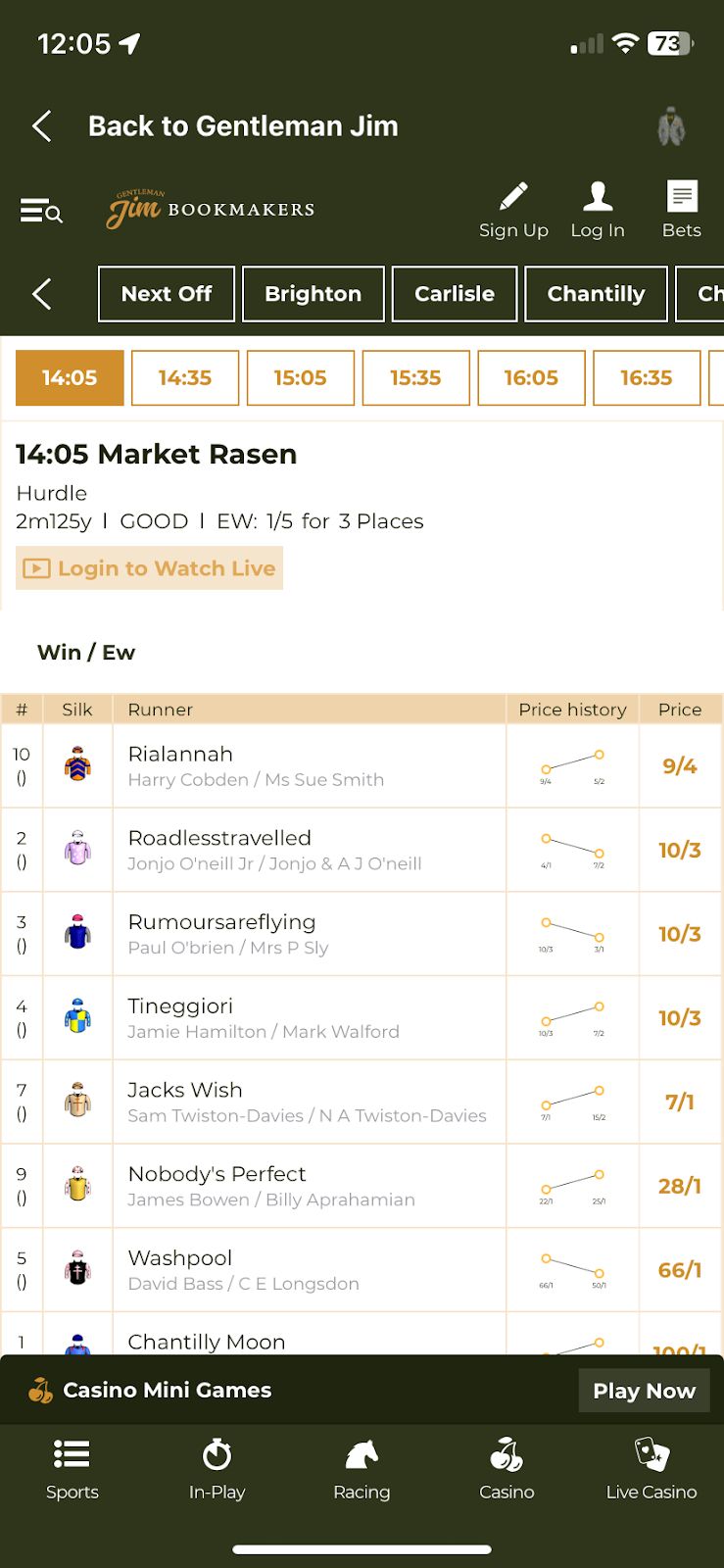 Gentleman Jim bookmaker review: Everything you need to know