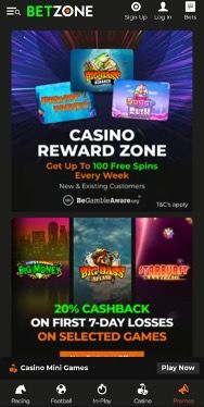 Betzone Casino Review UK | Wager £20 get 20 FS