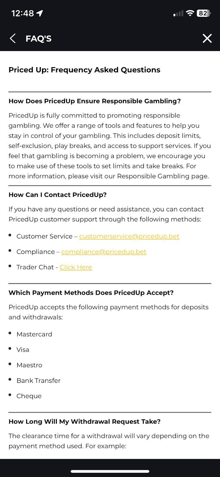PricedUp bookmaker review: Everything you need to know