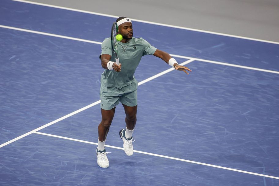 Imago American Frances Tiafoe in action as he attempts to win his first title since 2023