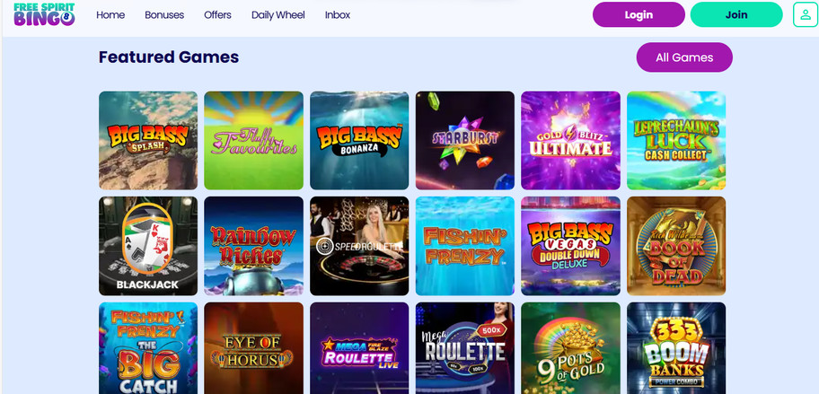 Free Spirit Bingo review | Win up to £6000 bonus | FIRST