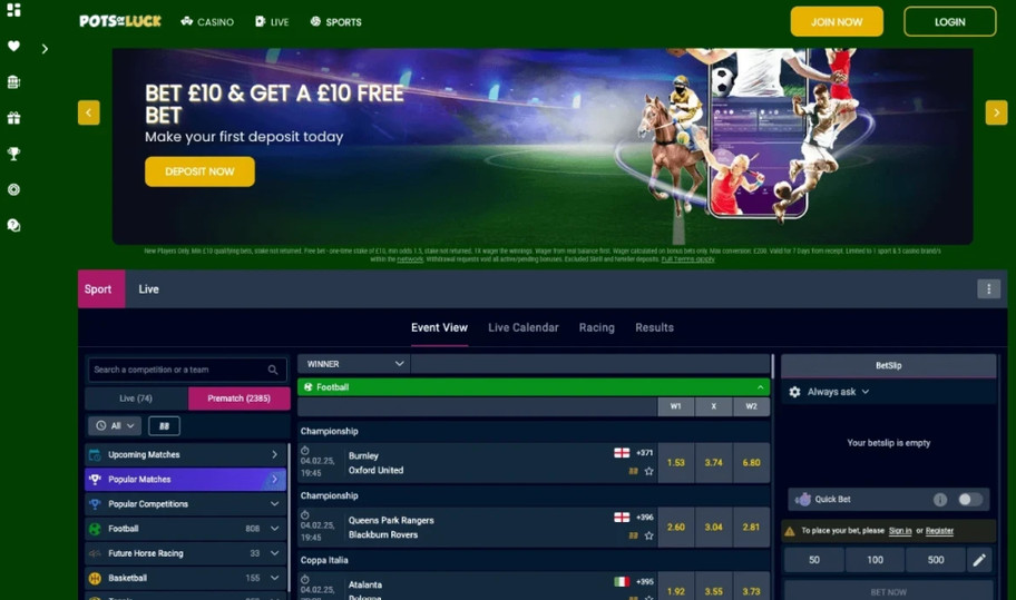 Pots of Luck bookmaker review: Everything you need to know