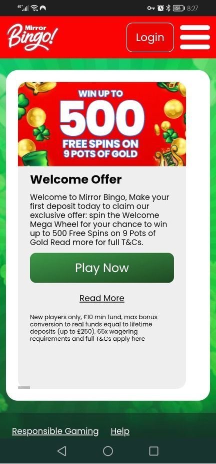 Mirror Bingo Casino Review UK | Explore Over 3,650 Games