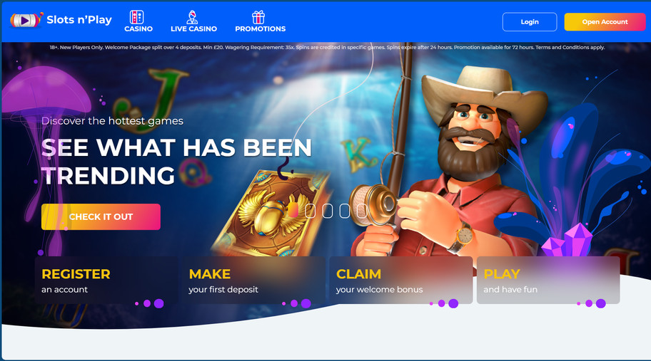 Slots n'Play casino review | Up to £100 bonus plus 100 free spins | FIRST