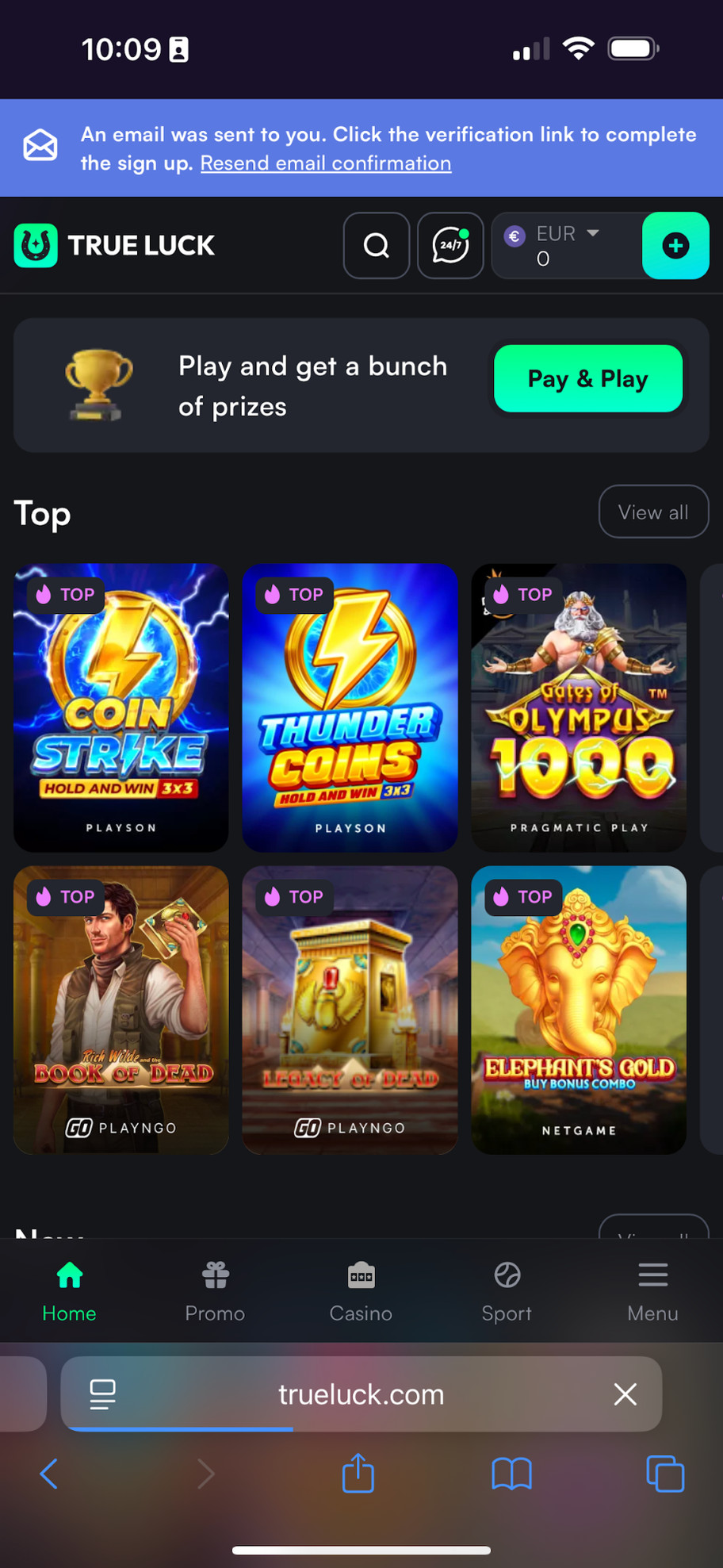 TrueLuck Casino review | £4,000 & 175 free spins | FIRST