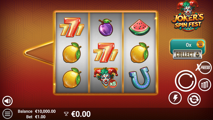 Joker's Spin Fest slot released – features, RTP & free play demo