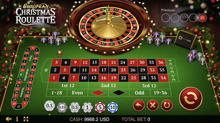 European Christmas Roulette released – features, RTP & free play demo