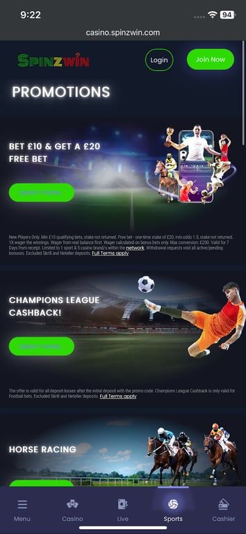 Spinzwin Bet bookmaker review: Everything you need to know
