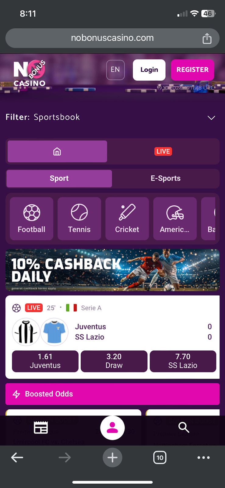 No Bonus Casino bookmaker review: Everything you need to know