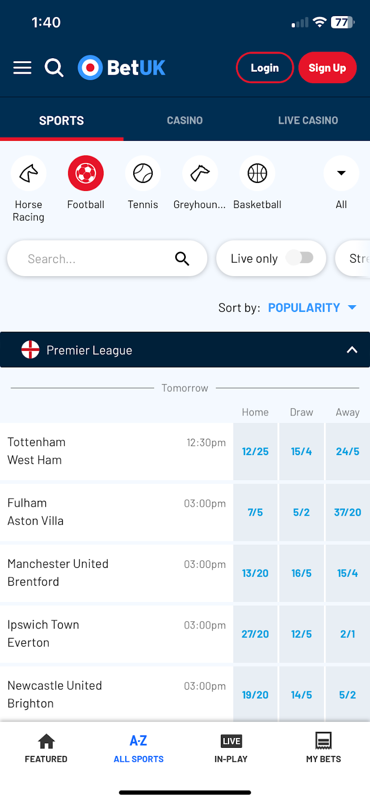 Bet UK bookmaker review: Everything you need to know