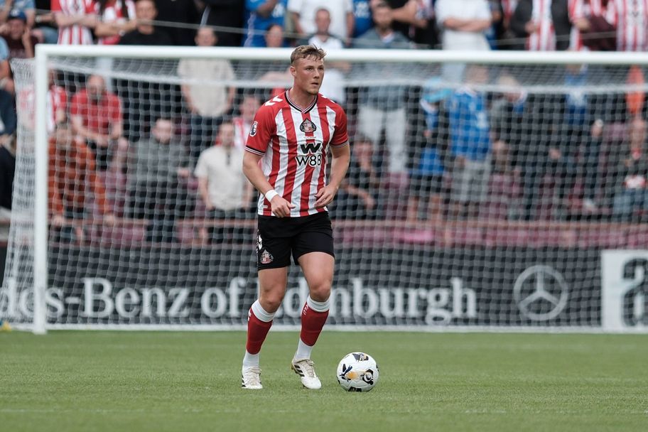 IMAGO Sunderland's&nbsp;Dan Ballard is a serious threat from corners and could be the one to watch again