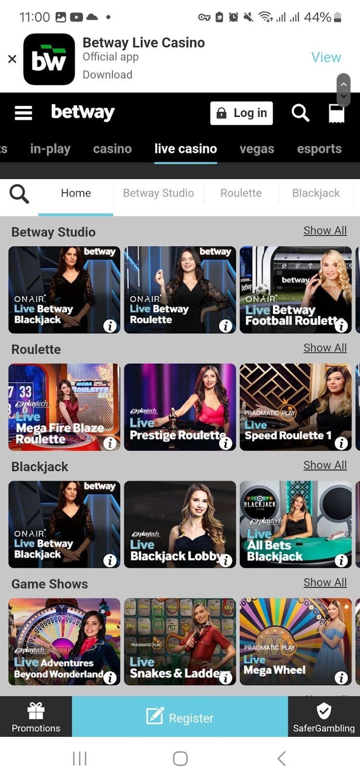 Betway Casino Review 2025: 100% Match Bonus up to £250