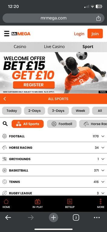 MrMega bookmaker review: Everything you need to know
