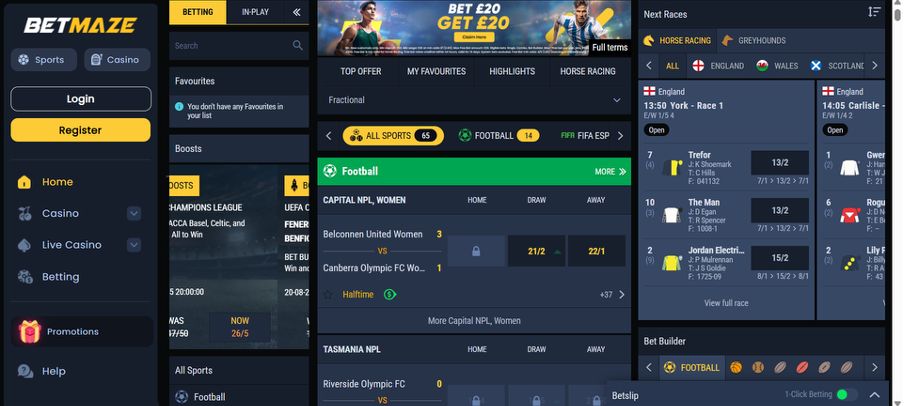 BetMaze Sports Review 2025: Bet £20, Get £20 in Free Bets