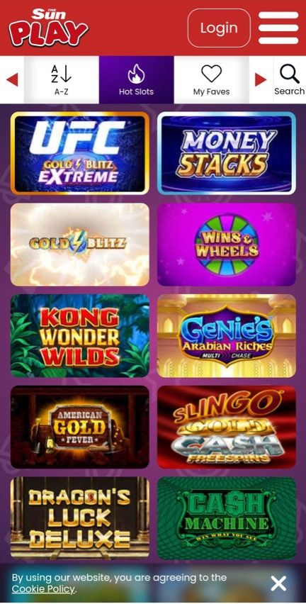 The Sun Play Casino Review - Games and Updated Payment Methods