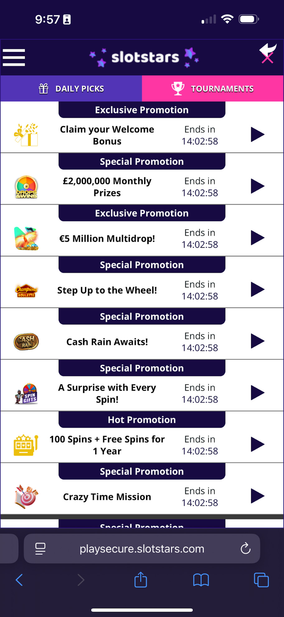 SlotStars casino review | £50 & 50 free spins welcome bonus | FIRST