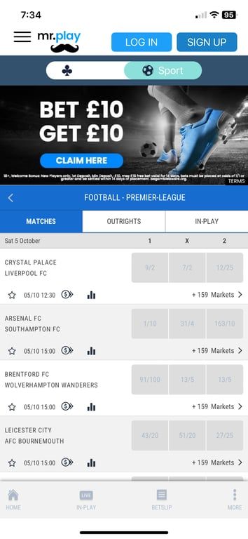 Mr.Play bookmaker review: Everything you need to know