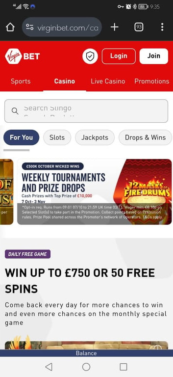 Virgin Bet Casino gallery image 3