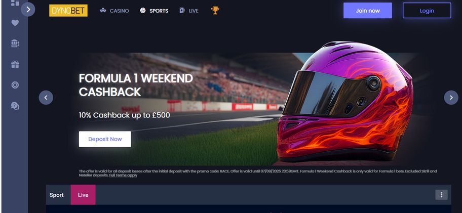 Dynobet bookmaker review: Bet £20 Get £30