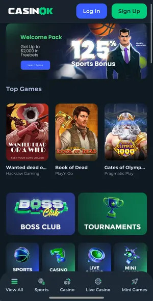 CasinOK crypto casino review | Up to €2000 in free bets | FIRST