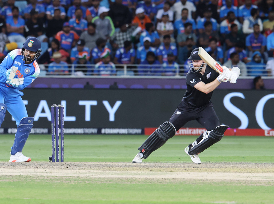 IMAGO New Zealand's Kane Williamson in action against India earlier in the competition