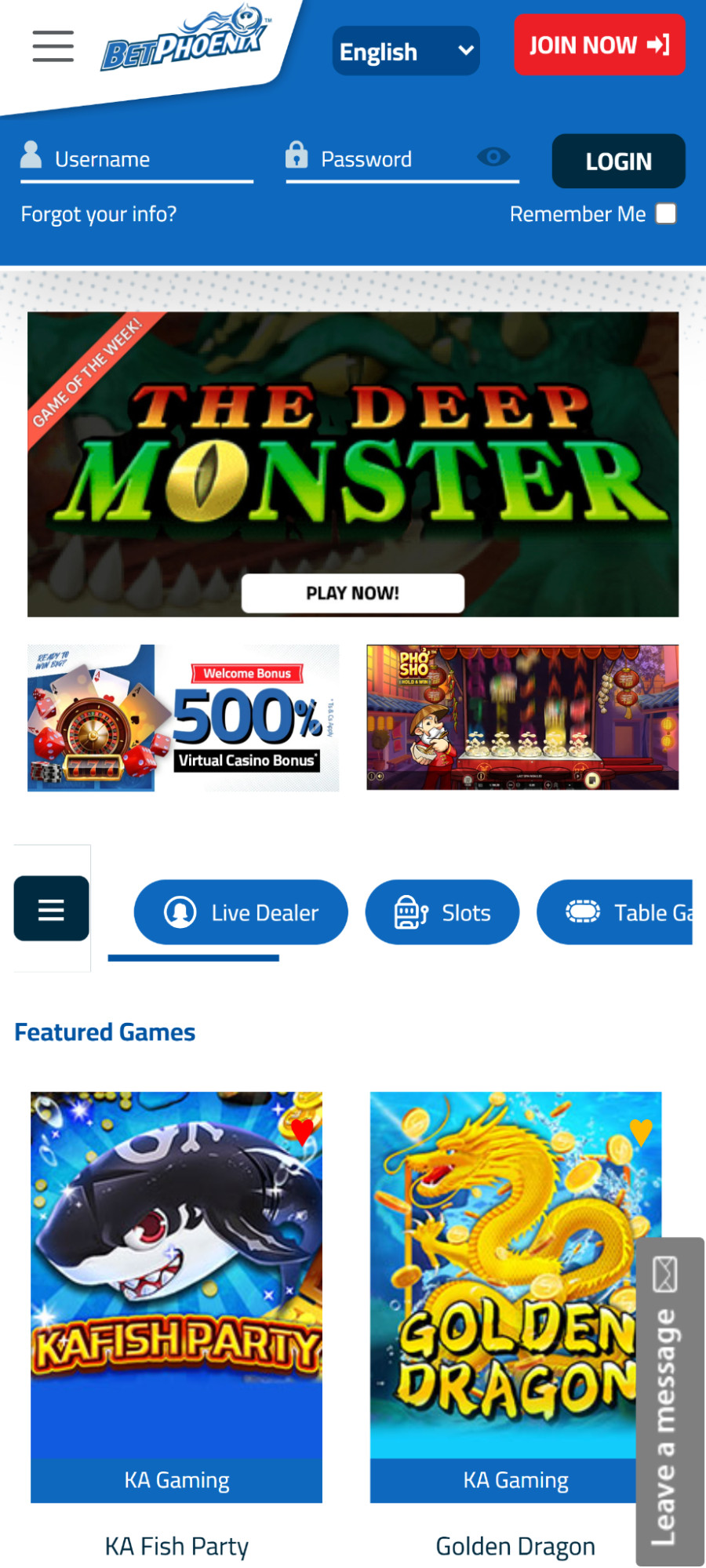 BetPheonix Casino review | Up to £1500 bonus | FIRST