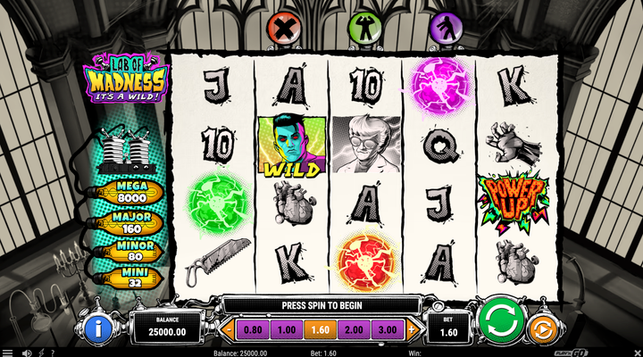 Lab of Madness It’s A-Wild Slot released by Play’n GO – features & where to play