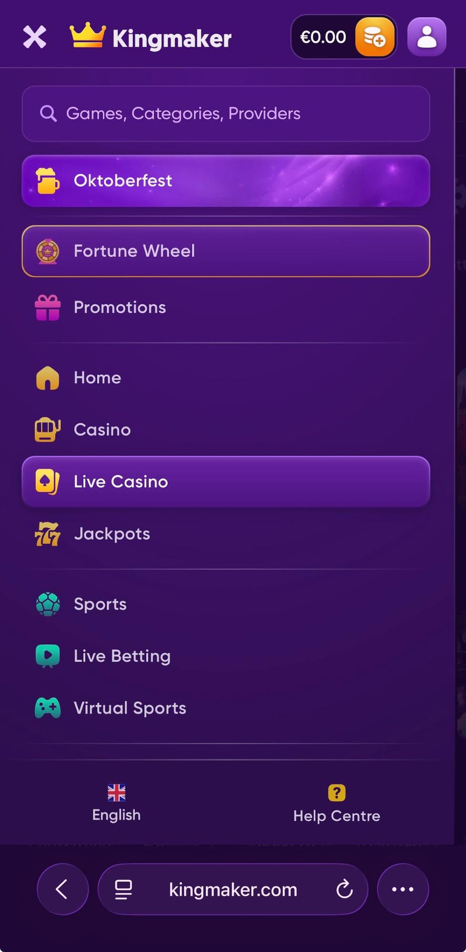 Kingmaker Casino review | £500 + 50 prize wheel spins for new players | FIRST
