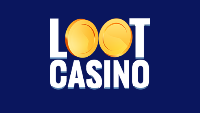 Technical interface view of Loot Casino's lobby showing game categories and login panel