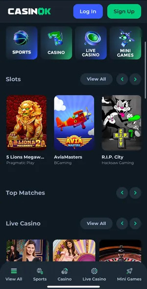 CasinOK crypto casino review | Up to €2000 in free bets | FIRST