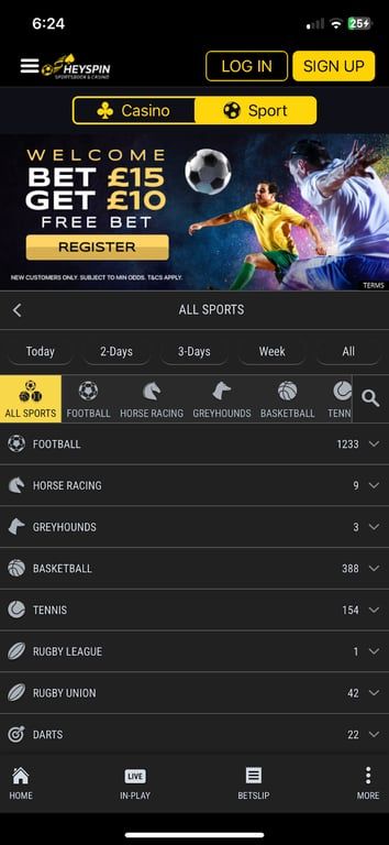 HeySpin bookmaker review: Everything you need to know