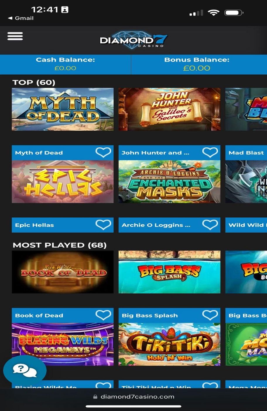 Diamond 7 Casino Review 2025: 100% bonus up to £100 + 100 free spins