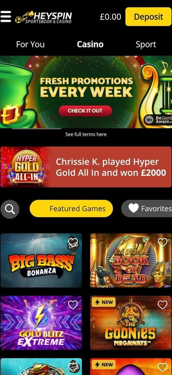 HeySpin Casino gallery image 9