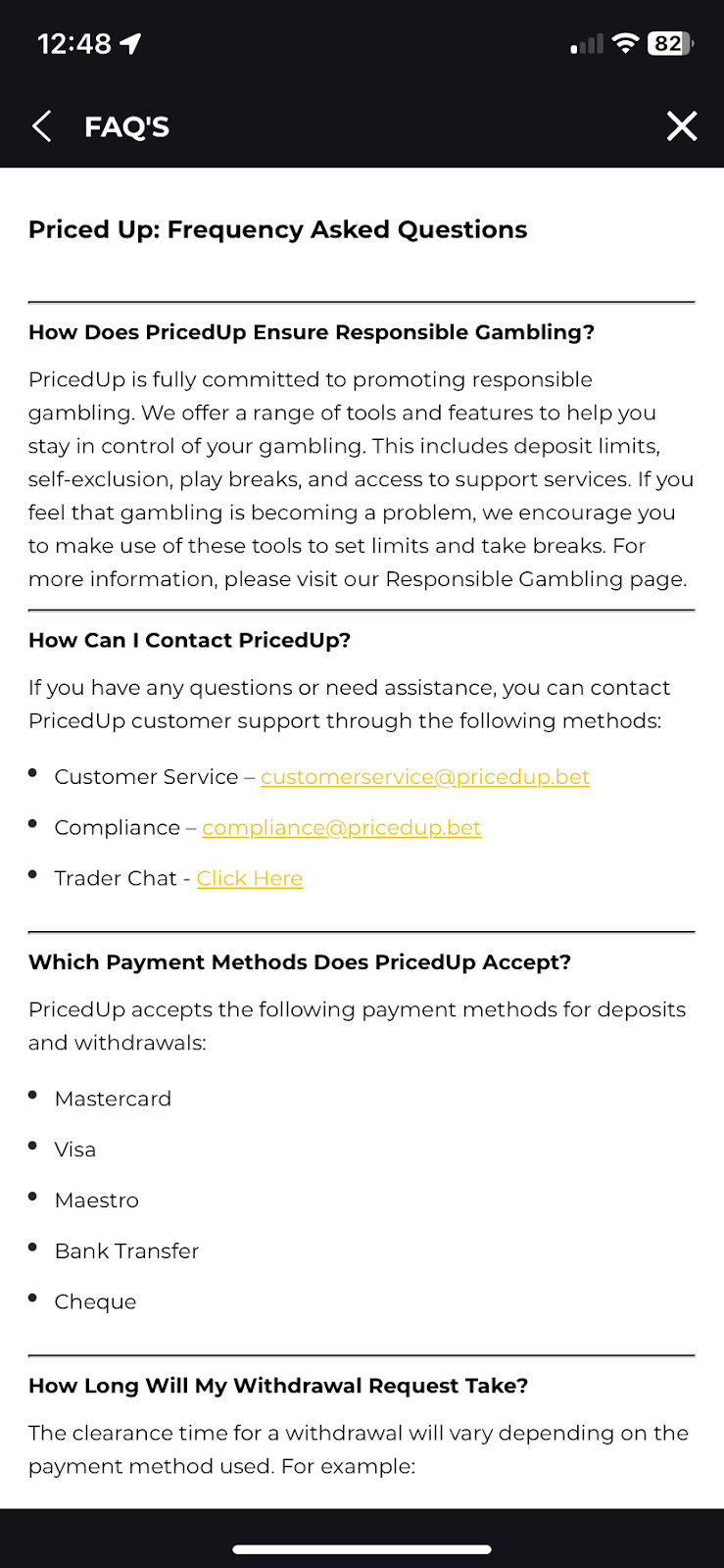 PricedUp bookmaker review: Everything you need to know