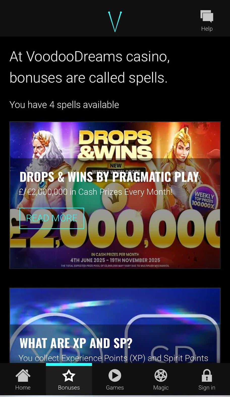 VoodooDreams online casino review | 100% deposit match up to £100 and 50 free spins