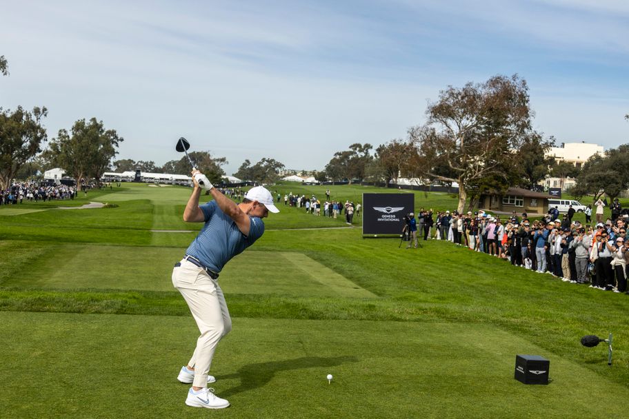 IMAGO Rory McIlroy on the tee at the Genesis Invitational from&nbsp;Torrey Pines Golf Course in La Jolla, California