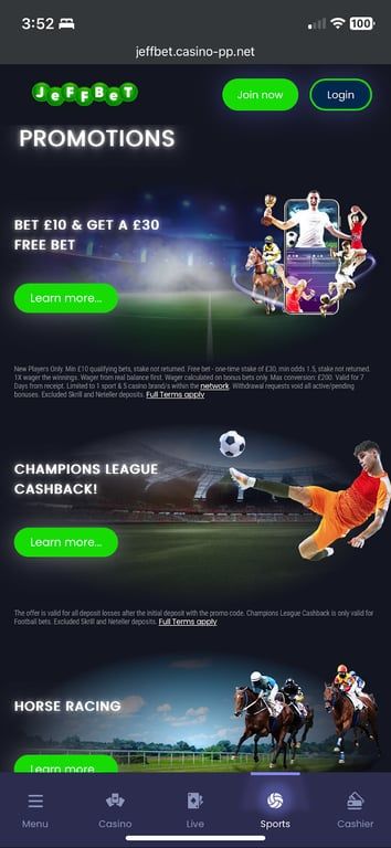 Jeffbet bookmaker review: Everything you need to know