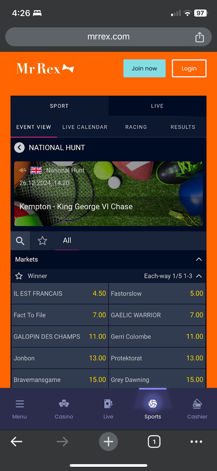 Mr Rex bookmaker review: Everything you need to know
